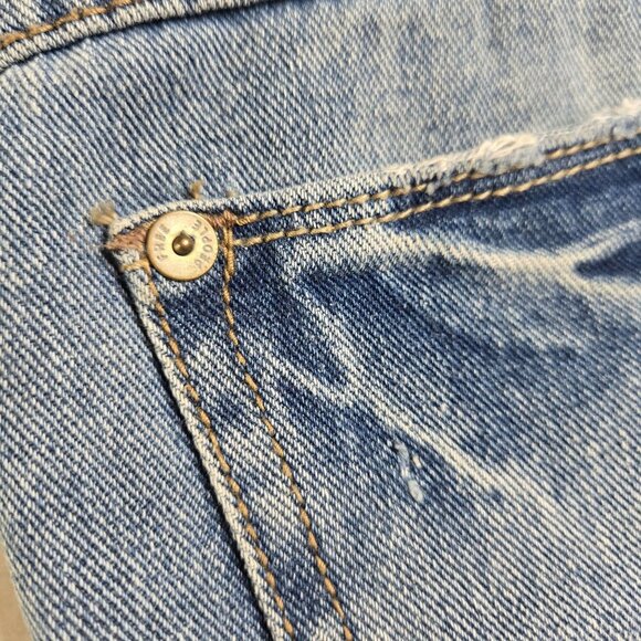 Free People Micro Booty Shorts Womens 27 Distressed Spring Break Festival Boho - Picture 9 of 13